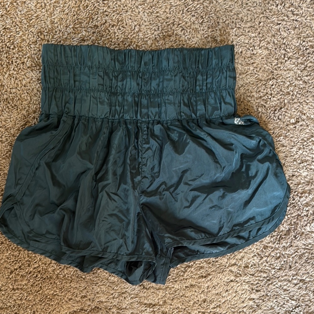 FP Movement by Free People High Waist Teal Shorts Relaxed Fit